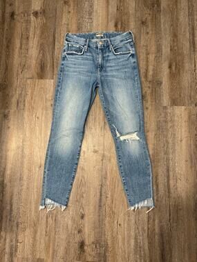 Mother Women’s The Looker Ankle Step Fray Jeans Size 27